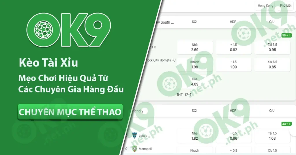 Mẹo chơi kèo tài xỉu trong bóng đá